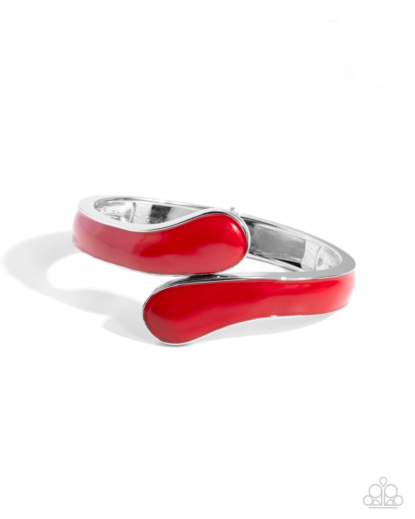 Painted Puzzle - Red hinge bracelet A075