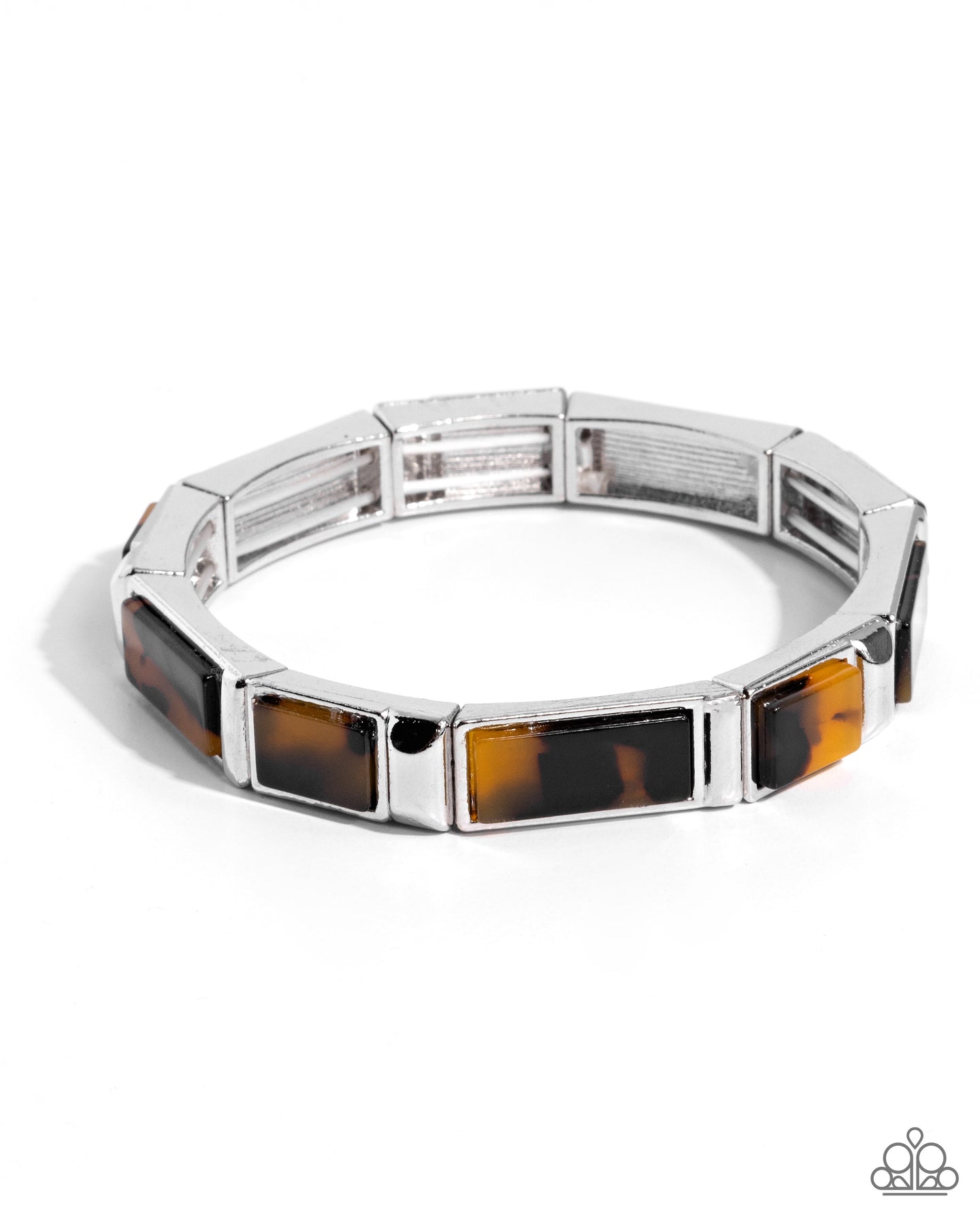 Acrylic Accent - Brown bracelet E075