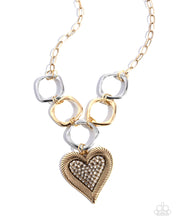 Load image into Gallery viewer, Focused Affection - Gold necklace E037
