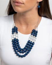 Load image into Gallery viewer, Speckled Statement - Blue necklace BOX 6
