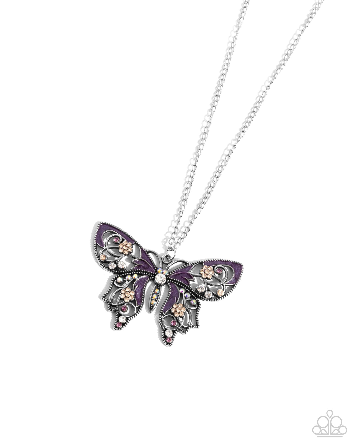 Whimsical Weekday - Purple necklace C022