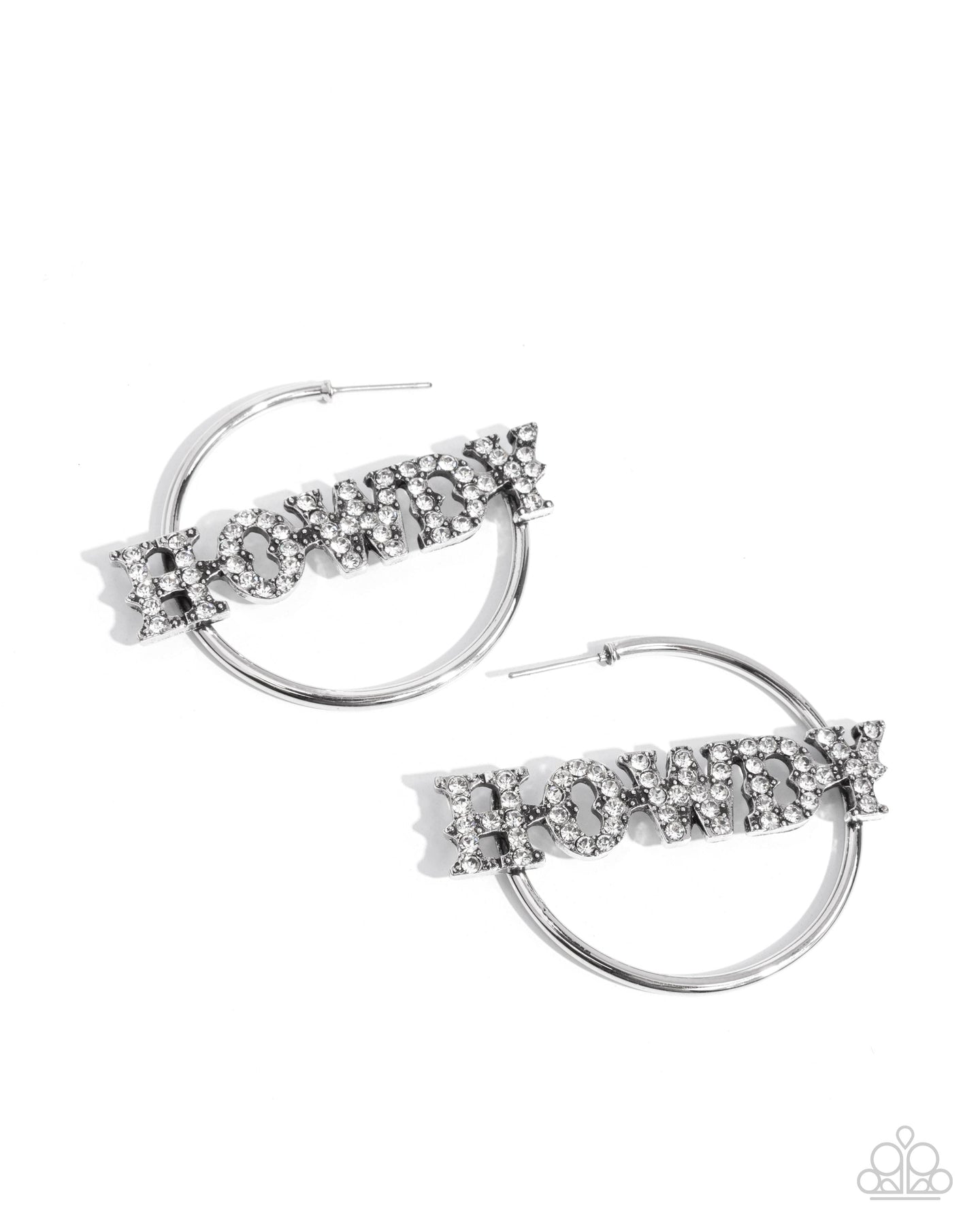 Howdy Hoedown - White hoop earring Feb 2025 LOP D021