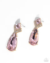 Load image into Gallery viewer, Diamond Life - Pink post earring D050
