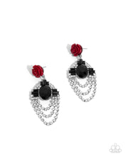 Load image into Gallery viewer, Rosy Rave - Red earring D066
