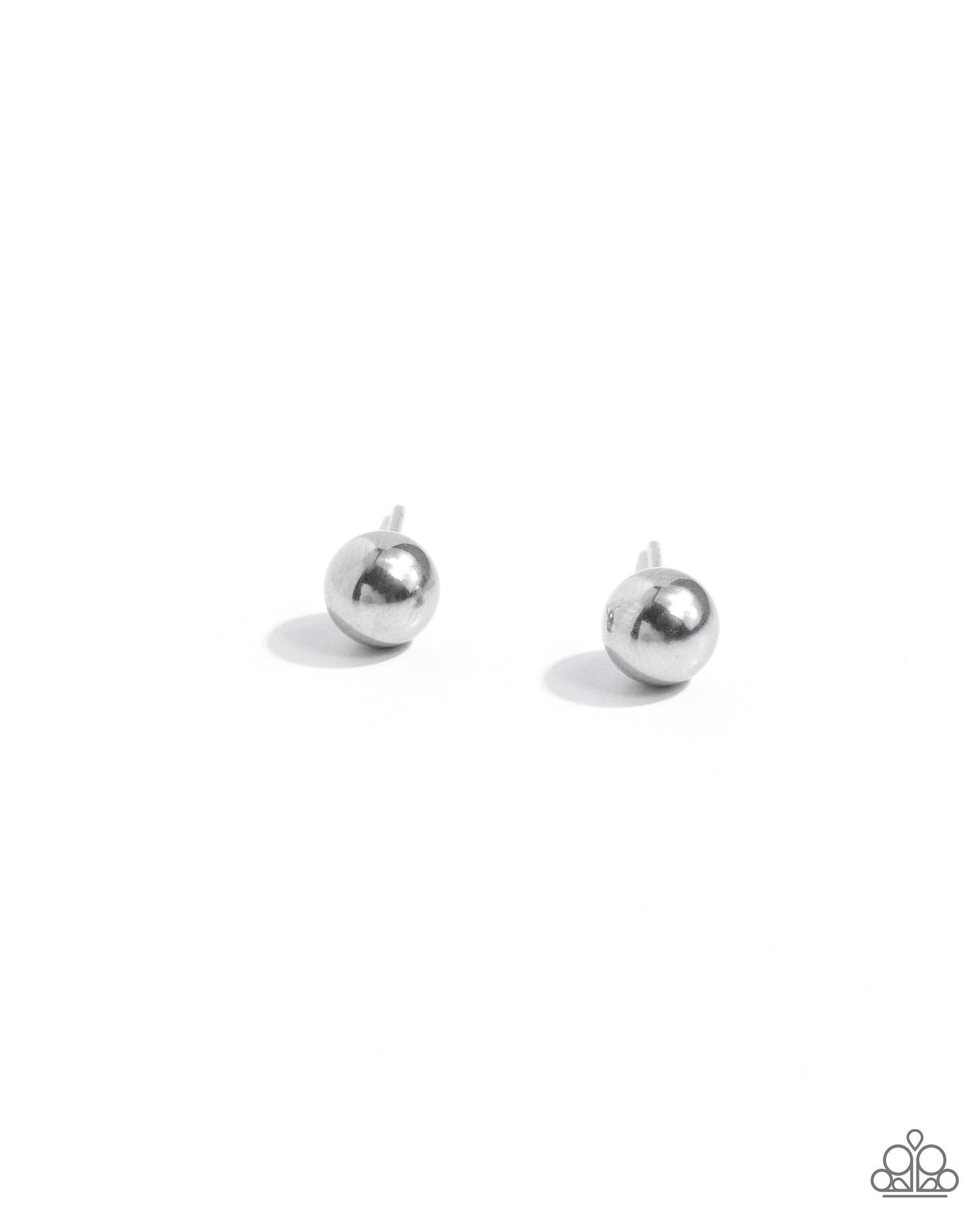 Stainless Statement - Silver post earring A080