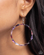 Load image into Gallery viewer, Bounce Around - Purple earring D072
