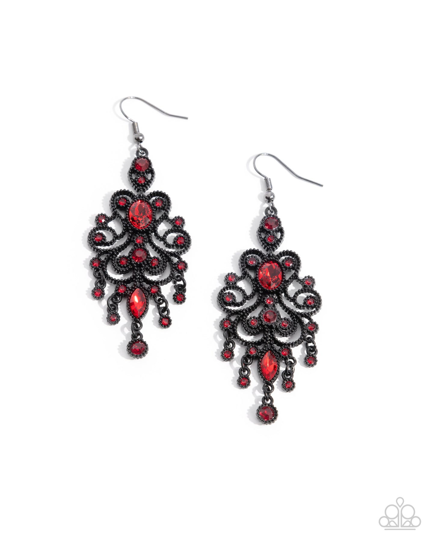 Chandelier Celebration - Red earring B101