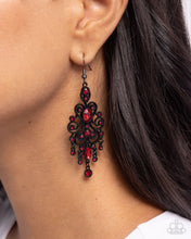 Load image into Gallery viewer, Chandelier Celebration - Red earring B101
