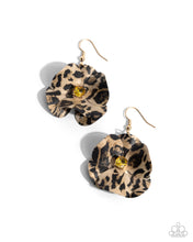 Load image into Gallery viewer, Legendary Leopard - Yellow earring 1978
