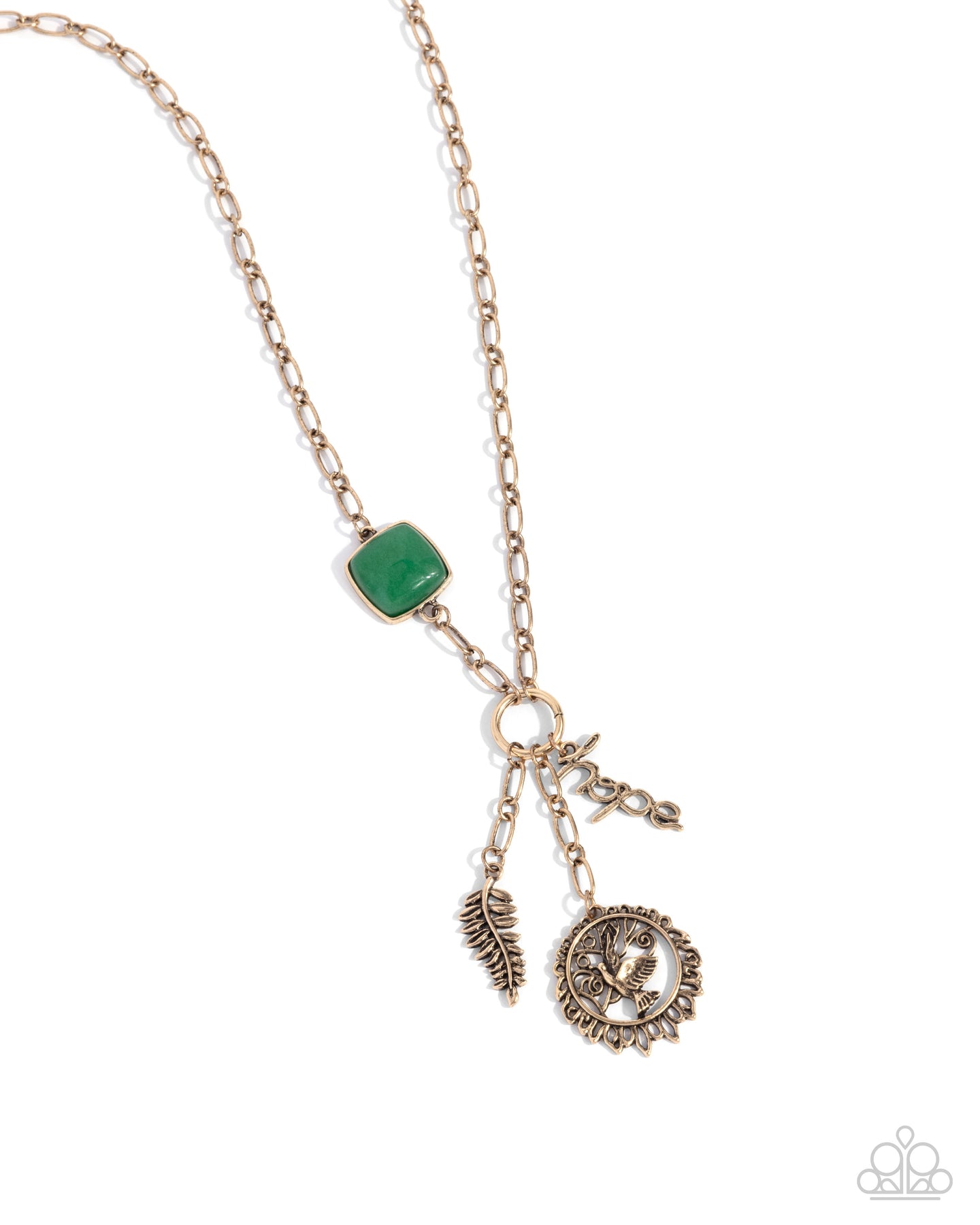 Hopeful Heights - Green necklace A003
