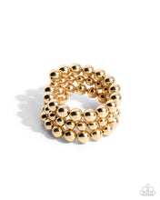 Load image into Gallery viewer, Refreshing Raindrops - Gold coil bracelet E044

