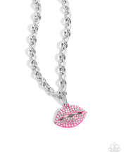 Load image into Gallery viewer, Keepsake Kisser - Pink necklace B130
