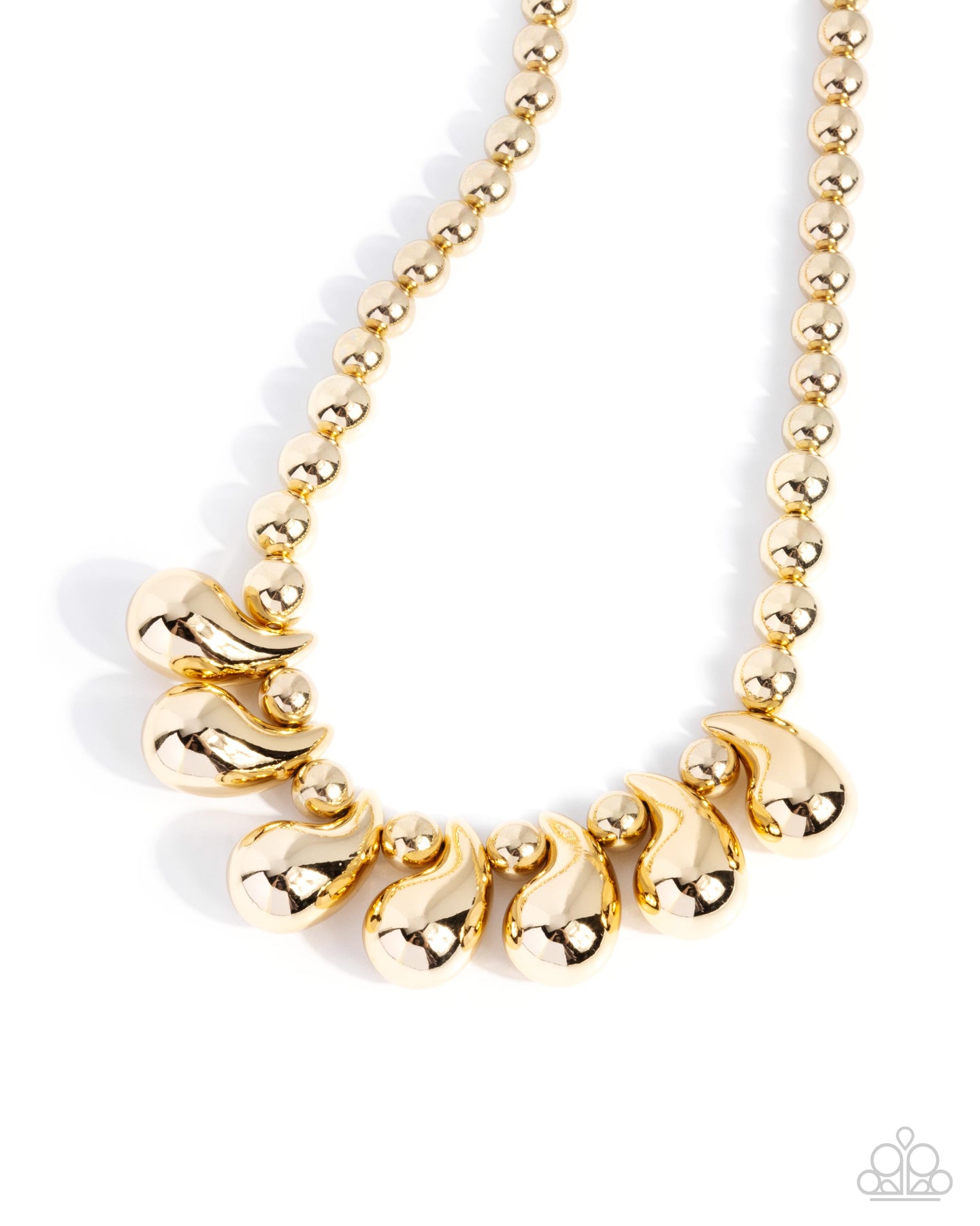 Raindrop Rebel - Gold necklace A025
