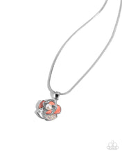 Load image into Gallery viewer, $16 SET: Mademoi-SHELL Magic - Orange necklace + ring BOX 18

