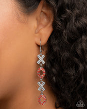 Load image into Gallery viewer, $16 SET: Courting Change - Red earring + matching bracelet E027

