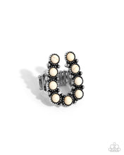 Load image into Gallery viewer, $16 SET: Wild West Wonder - White earring + ring E032

