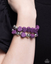 Load image into Gallery viewer, $16 SET: Malibu Motivation - Purple necklace + bracelet A097
