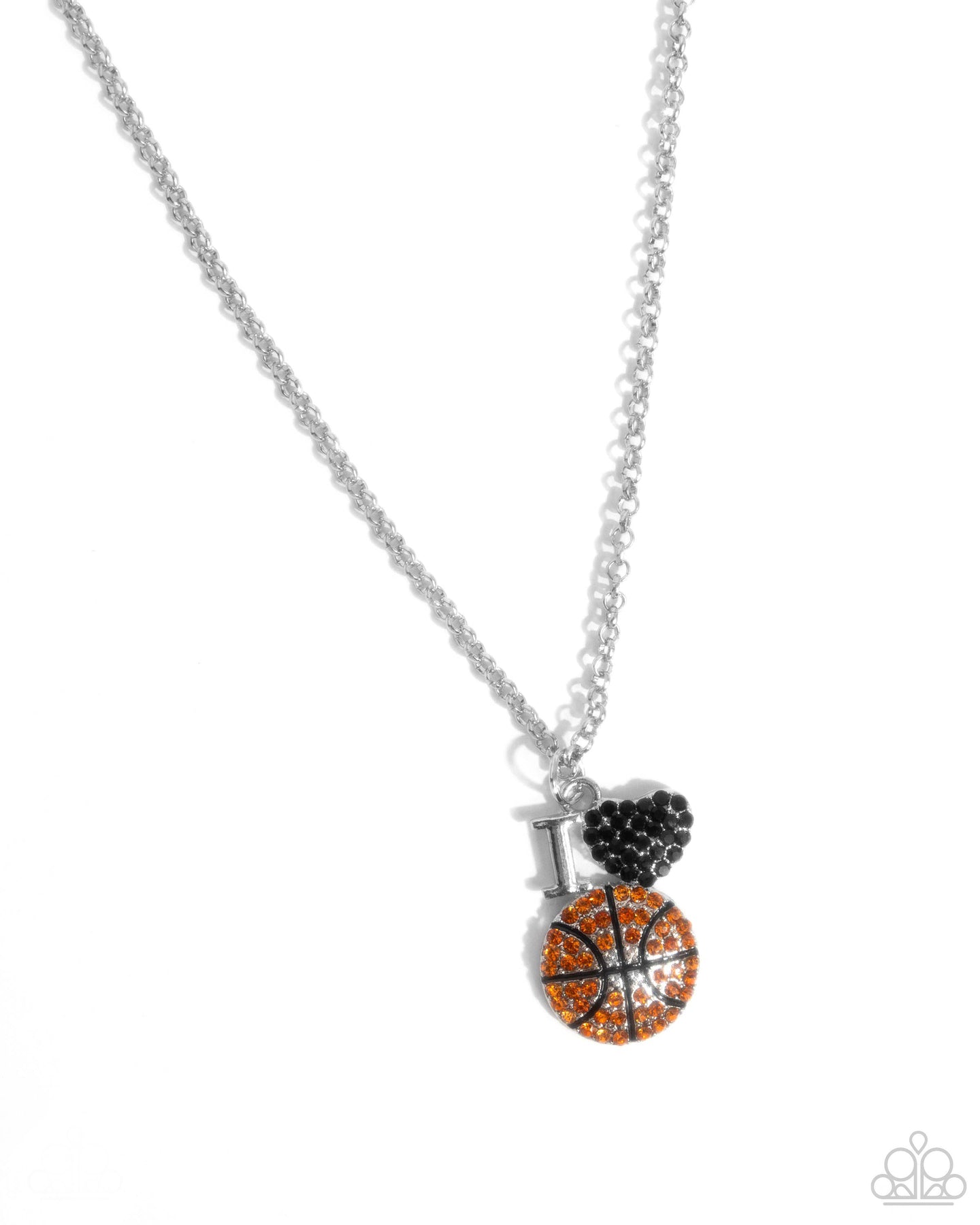 Basketball Balance - Orange necklace E031