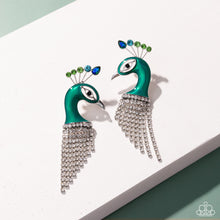 Load image into Gallery viewer, Pampered Peacock - Multi post earring DEC 2024 LOP E024
