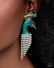 Load image into Gallery viewer, Pampered Peacock - Multi post earring DEC 2024 LOP E024
