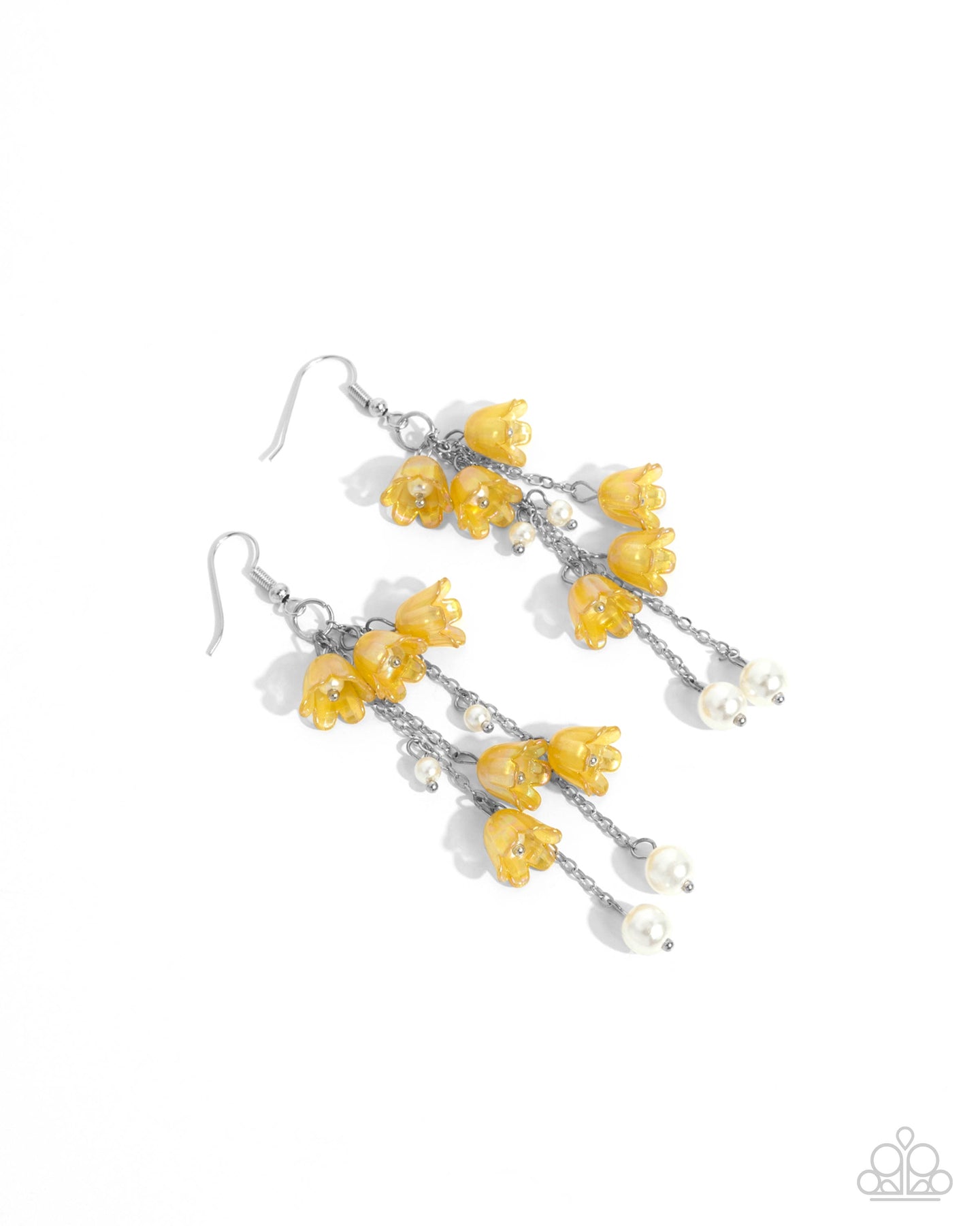 Suspended Sophistication - Yellow earring B044