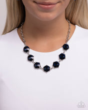 Load image into Gallery viewer, Drowning in Dazzle - Blue necklace E054
