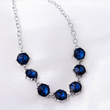 Load image into Gallery viewer, Drowning in Dazzle - Blue necklace E054
