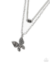 Load image into Gallery viewer, Hovering Headline - Silver necklace C017
