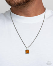 Load image into Gallery viewer, Valiant Validation - Brown men&#39;s necklace A076
