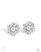 Load image into Gallery viewer, Relatable Radiance - White clip-on earring D050
