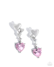 Load image into Gallery viewer, Valentines Vaudeville - Pink earring E037
