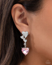 Load image into Gallery viewer, Valentines Vaudeville - Pink earring E037
