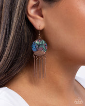 Load image into Gallery viewer, Disc Destiny - Copper earring E081
