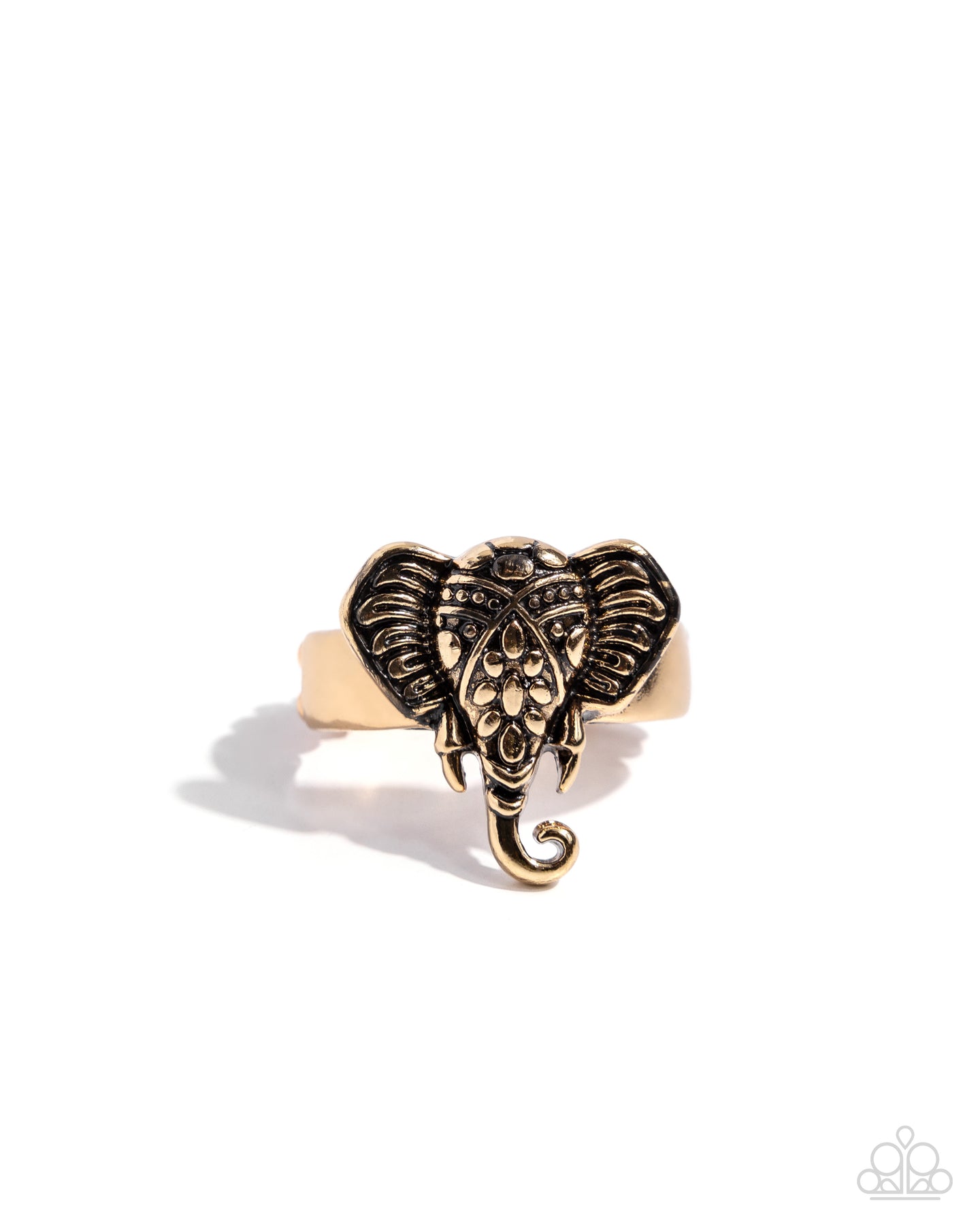 Elephant Whisper - Gold ring Box 13