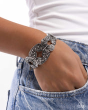 Load image into Gallery viewer, Mariposa Makeover - White cuff bracelet B006
