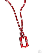 Load image into Gallery viewer, Metallic Movement - Red necklace E033
