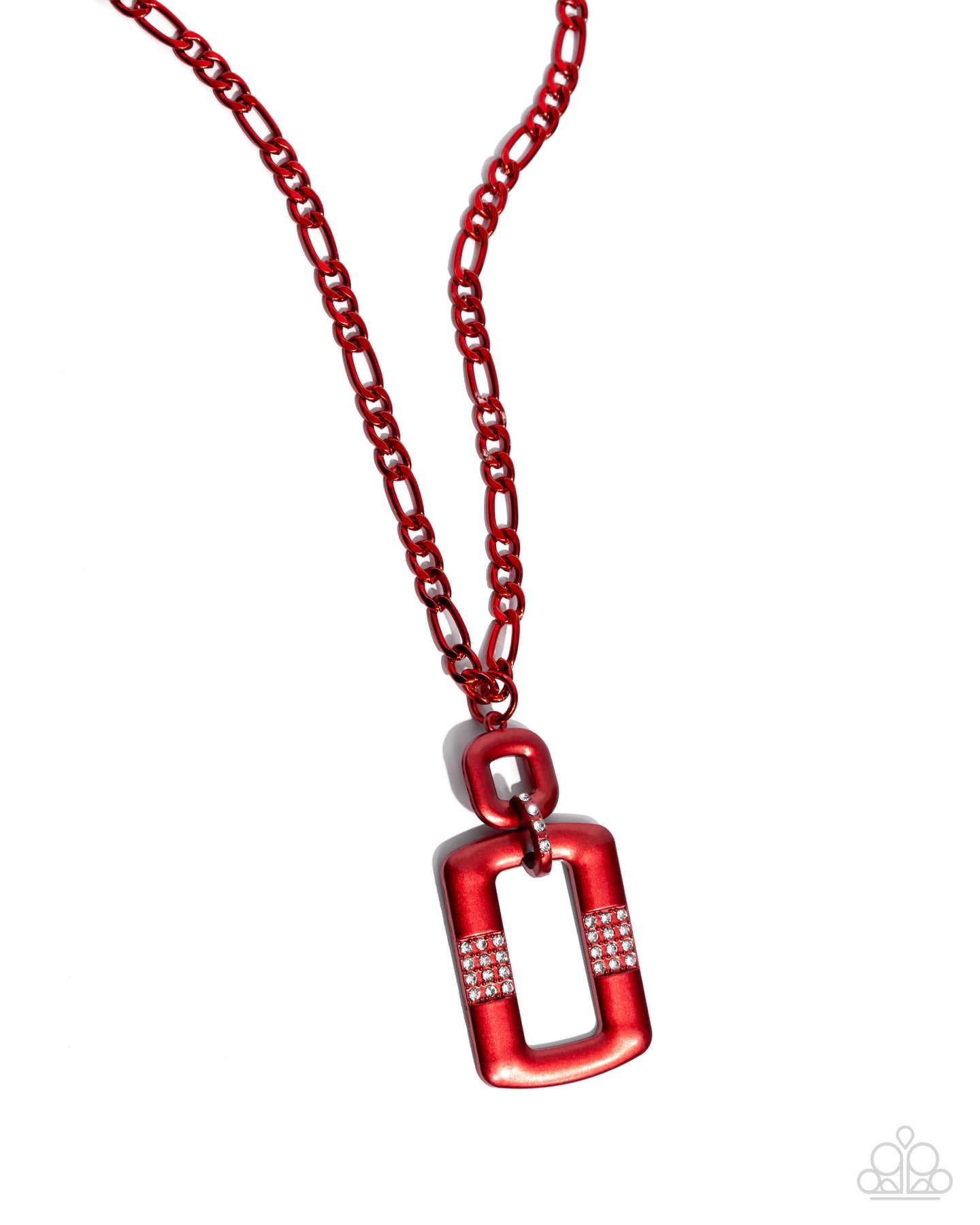 Metallic Movement - Red necklace E033