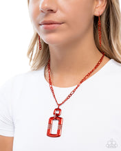 Load image into Gallery viewer, Metallic Movement - Red necklace E033
