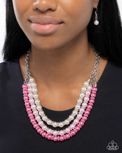 Load image into Gallery viewer, Promising Promenade - Pink necklace E019
