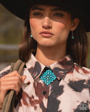 Load image into Gallery viewer, Stony Strength - Blue necklace E016
