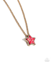 Load image into Gallery viewer, Lone Star Story - Red necklace E052
