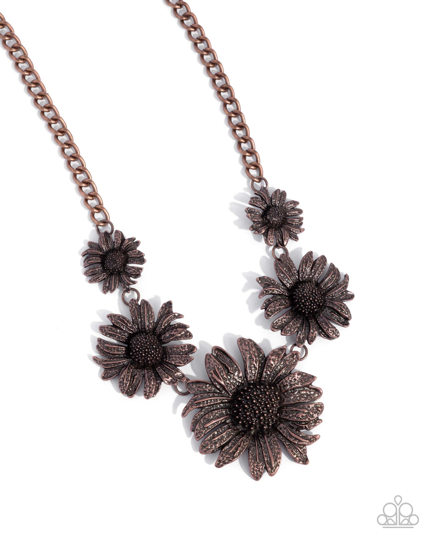 Sunflower Spring - Copper necklace A006