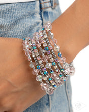 Load image into Gallery viewer, Sizzling Stack - Multi coil bracelet PINK DIAMOND EXCLUSIVE Box 6/LR/BOX 17
