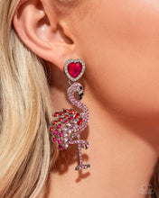 Load image into Gallery viewer, Flamingo Freestyle - Pink post earring E043
