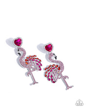 Load image into Gallery viewer, Flamingo Freestyle - Pink post earring E043
