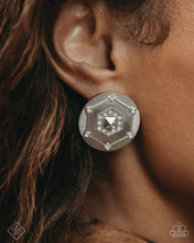 Load image into Gallery viewer, Enfolded Edge - White post earring FASHION FIX JAN 2025 E039
