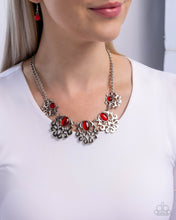 Load image into Gallery viewer, Midsummer Masterpiece - Red necklace E016
