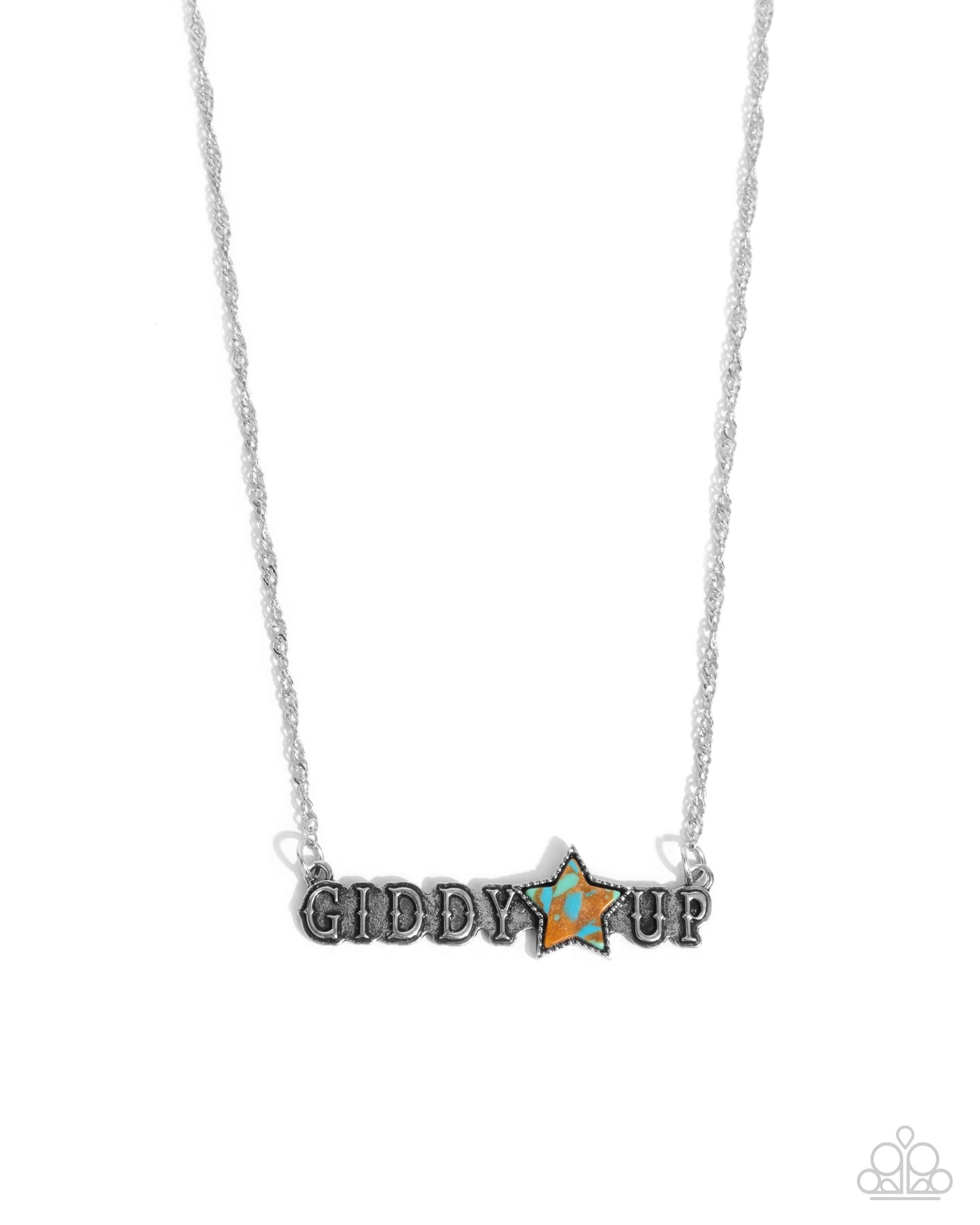 Giddy Up Glam - Brown necklace A076