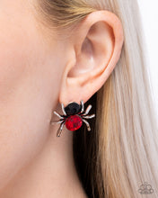 Load image into Gallery viewer, $10 SPIDER BITE - Red earrings &amp; ring SET C021
