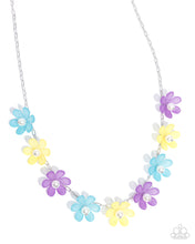 Load image into Gallery viewer, $16 SET: Floral Revival - Purple necklace + bracelet E020
